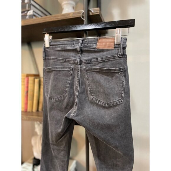 Madewell 9" Mid-Rise Skinny Jeans Black Grey Sea Womens 25 - Picture 7 of 10